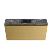 MONDIAZ TURE-DLUX Meuble toilette - 100cm - Oro - EDEN - vasque Lava - position centrale - sans trou de robinet SW1103929