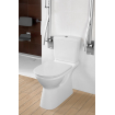 Villeroy & Boch O.novo Vita abattant de WC - avec couvercle avec bord de préhension avec axe traversant blanc 1025075
