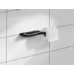 Smedbo Outline Porte-papier toilette - suspendre - laiton massif - Noir mat SW976122