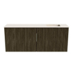 Mondiaz JOYA-DLUX 100cm meuble de salle de bains - couleur Shadow - Vasque FAYE position Droite 1 trou de robinet couleur Meli. SW1424887