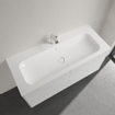 Villeroy & Boch Finion Lavabo à poser sur meuble - 1200 x 500 x 160 mm - Blanc Alpin CeramicPlus - avec trop-plein dissimulé - non poli SW106538