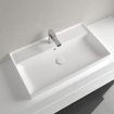 Villeroy & Boch Collaro lavabo pour meuble - dessous rectifié 80x47cm - avec trop-plein 1 trou de robinet blanc SW358317