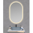 Arcqua Oval Spiegel - 40x100cm - ovaal - verticaal - backlight LED SW1223208