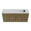 Mondiaz JOYA-DLUX 90cm meuble de toilette - couleur Dusk - Vasque FAYE position Droite Sans trou de robinet couleur Opalo. SW1423326