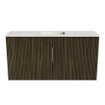 Mondiaz JOYA-DLUX 80cm meuble de salle de bains - couleur Shadow - Vasque FAYE position Milieu 1 trou de robinet couleur Ostra. SW1422998