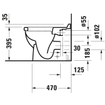 Duravit Starck 3 Cuvette au sol Btw avec bord de rinçage à fond profond Pk blanc SW114651