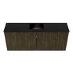 Mondiaz JOYA 100cm meuble WC - couleur Shadow - Lavabo FAYE position Milieu 1 trou de robinet couleur Urban. SW1421498