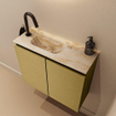 MONDIAZ TURE-DLUX Meuble WC 60 cm Oro. EDEN lavabo Frappe position gauche. Avec 1 trou de robinet. SW1102884