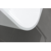Adema Quattro Baignoire d'angle semi-îlot - gauche - 180x80x58cm - avec bonde - acrylique - blanc brillant SW1137132