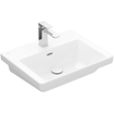 Villeroy & Boch Subway 3.0 lavabo - 55x44x16,5cm - Rectangulaire 1 trou de robinet avec trop-plein Blanc Alpin brillant Ceramic+ SW701249