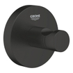 Grohe Start accessoiresset 3-in-1 - closetrolhouder - zonder klep - handdoekhaak - met closetborstelgarnituur - met glazen inzet - mat zwart SW968349