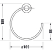 Duravit D Code anneau porte-serviette chrome 0315316