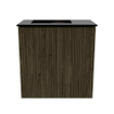 Mondiaz JOYA 40cm toiletmeubel - kleur Shadow - Wastafel FAYE positie Links Zonder kraangat kleur Urban. SW1421475