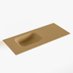 Mondiaz LEX Lave-main - 70x30x0.9cm - lavabo gauche - sans trou de robinet - Solid Surface - pour meuble lave mains - Oro SW1025951