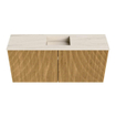 Mondiaz JOYA-DLUX 90cm meuble de toilette - couleur Oak - Vasque FAYE position Milieu Sans trou de robinet couleur Meli. SW1423936