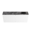 MONDIAZ TURE-DLUX meuble WC 120 cm Talc. EDEN lavabo Lava position à droite. Sans trou de robinet. SW1103614