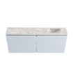 MONDIAZ TURE-DLUX Meuble toilette - 120cm - Clay - EDEN - vasque Glace - position droite - sans trou de robinet SW1103209