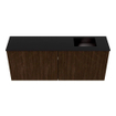 Mondiaz JOYA 100cm meuble de toilette - couleur Walnut - Vasque FAYE position Droite Sans trou de robinet couleur Urban SW1421355