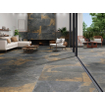 SAMPLE Terravito Hozino carreau mural et de sol - 59.5x120cm - 10mm - rectifié - noir SW1130839