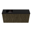 Mondiaz JOYA 90cm toiletmeubel - kleur Shadow - Wastafel FAYE positie Links 1 kraangat kleur Urban. SW1421487