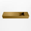 Mondiaz TYNE Fontaine - 90x23x12cm - lavabo Droit - sans trous de robinet - solid surface - Oro SW1026156