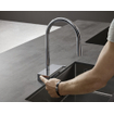 Hansgrohe Aquno 1-gr robinet de cuisine 170mm avec douchette extractible 3 jets chromé SW878838