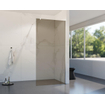 Fortifura Galeria Douche à l'italienne - 30x200cm - verre fumé - Inox brossé SW876896
