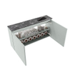 MONDIAZ TURE-DLUX Meuble WC 100 cm Greey. Lavabo EDEN Lava position droite. Sans trou de robinet. SW1103853