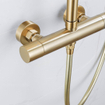 Fortifura Calvi Flexible de douche lisse 150cm Brushed Brass SW767381