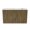 Mondiaz JOYA-DLUX 70cm toiletmeubel - kleur Dusk - Wastafel FAYE positie Rechts 1 kraangat kleur Ostra. SW1423372