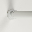 Sealskin Seallux Barre de douche d'angle à coincer 28mm ajustable de 125cm à 220cm Blanc CO276661210