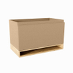 Mondiaz FLOTT Meuble sous vasque - 80x45x50cm - 1 tiroir - softclose - 1 découpe centre - Oro SW1015209