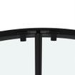 Saniclass Casus Cabine de douche 80x80x200cm Quart de rond verre clair profilé Noir mat SW773913