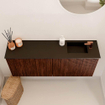 Mondiaz JOYA 100cm meuble de salle de bains - couleur Ruby - Vasque FAYE position Droite 1 trou de robinet couleur Urban. SW1421818