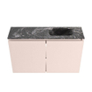 MONDIAZ TURE-DLUX Meuble WC 80 cm Rosee. Lavabo EDEN Lava position droite. Sans trou de robinet. SW1103985