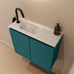 MONDIAZ TURE-DLUX Meuble toilette - 60cm - Smag - EDEN - vasque Opalo - position gauche - 1 trou de robinet SW1104578