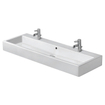 Duravit Vero wastafel 120x47cm 2 krgt met overloop gesl. wit 0293351