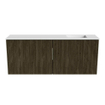 Mondiaz JOYA 100cm toiletmeubel - kleur Shadow - Wastafel FAYE positie Rechts Zonder kraangat kleur Talc. SW1421437