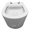 Xellanz Flow wandcloset rimless met nano coating met Flow toiletzitting softclose en quick release glans wit SW48096