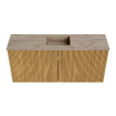 Mondiaz JOYA-DLUX 90cm toiletmeubel - kleur Oak - Wastafel FAYE positie Midden Zonder kraangat kleur Arena. SW1423854