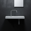 Clou Mini Wash Me lave-mains 56x19cm gauche sans bonde Aluite Blanc mat SW9322