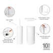 Brabantia MindSet Toilet Accessoiresset - toiletrolhouder - zonder klep - toiletborstelhouder - gesloten - reserverolhouder - mineral fresh white SW1407120