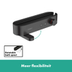 Hansgrohe Pulsify Select mitigeur thermostatique bain avec tablette de douche 40cm mat noir SW651048