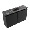 MONDIAZ TURE-DLUX Meuble toilette - 80cm - Urban - EDEN - vasque Lava - position centrale - sans trou de robinet SW1103616