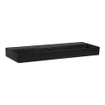 Brauer Lunar lavabo meuble - 121x13x46.5cm - avec trop-plein - 1 cuve - 0 trous de robinet - céramique - noir mat SW1418840