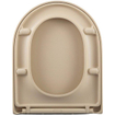 QeramiQ Dely Swirl Pack WC - 36,3x51,7cm - réservoir encastré Geberit UP720 Duofix Sigma - assise de 35 mm - plaque de déclenchement beige - boutons rectangulaires - beige SW1412306
