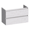 BRAUER Joy meuble sous-lavabo peu profond - 80x39x50cm - 2 tiroirs à fermeture douce - sans poignées - 1 découpe pour siphon - Forest Seashell SW1201237