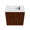 Mondiaz JOYA 40cm meuble de toilette - couleur Ruby - Vasque FAYE position Milieu Sans trou de robinet couleur Talc. SW1421723