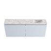 MONDIAZ TURE-DLUX Meuble de toilettes 120 cm Clay. Lavabo EDEN Glace position droite. Avec 1 trou de robinet. SW1103253