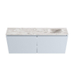 MONDIAZ TURE-DLUX Meuble toilette - 120cm - Clay - EDEN - vasque Glace - position droite - 1 trou de robinet SW1103253